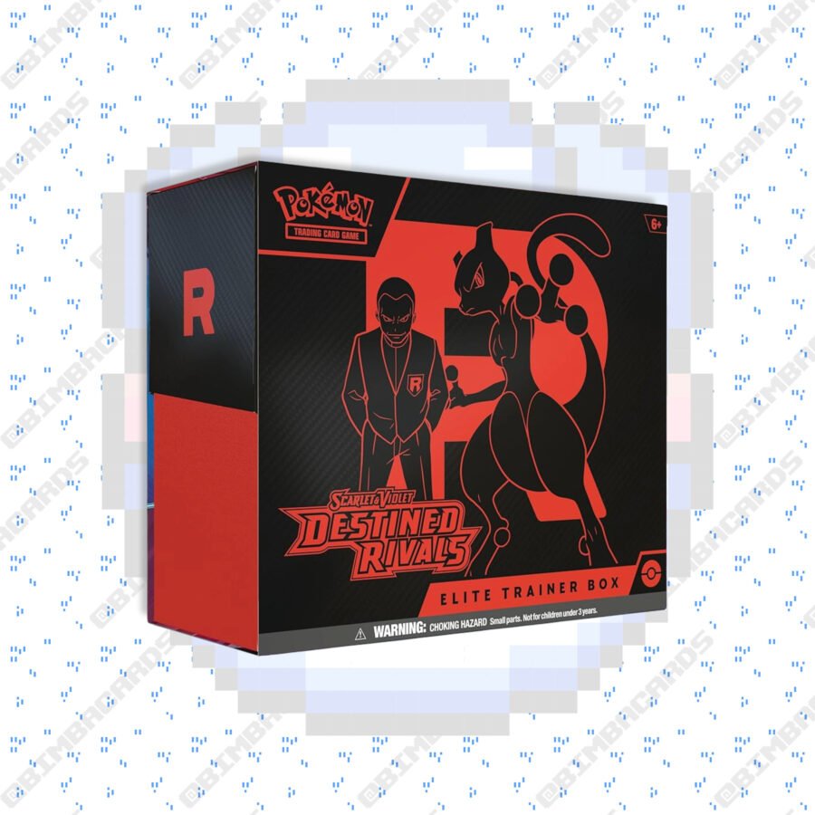 ETB Rivales Predestinados Pokémon TCG – Evoluciones Prismáticas con cartas raras y mini figura