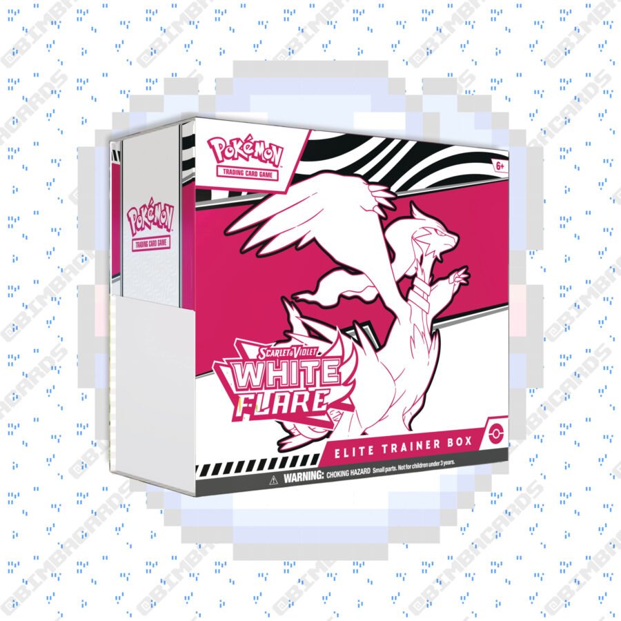 ETB Llama Blanca Pokémon TCG – Evoluciones Prismáticas con cartas EX, Full Art y mini figura
