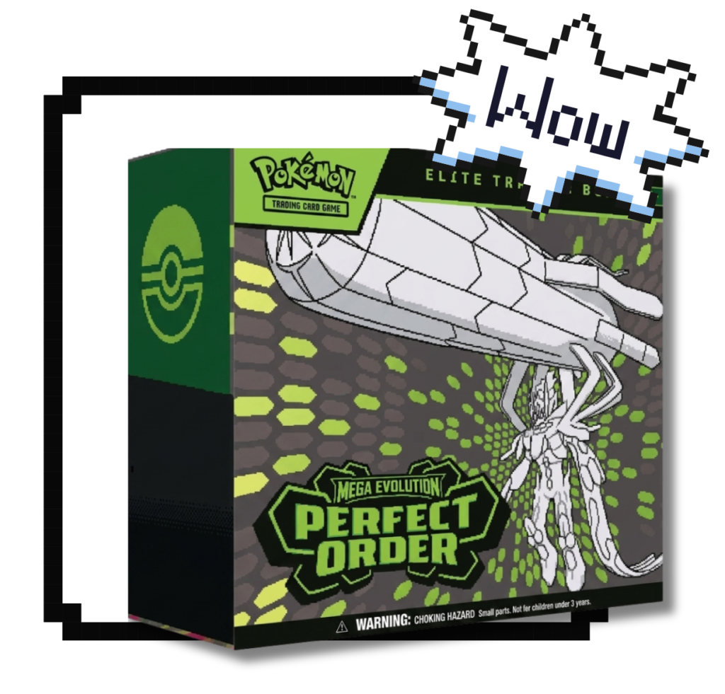 Caja de Entrenador Élite Mega Evolución Perfect Order con diseño único