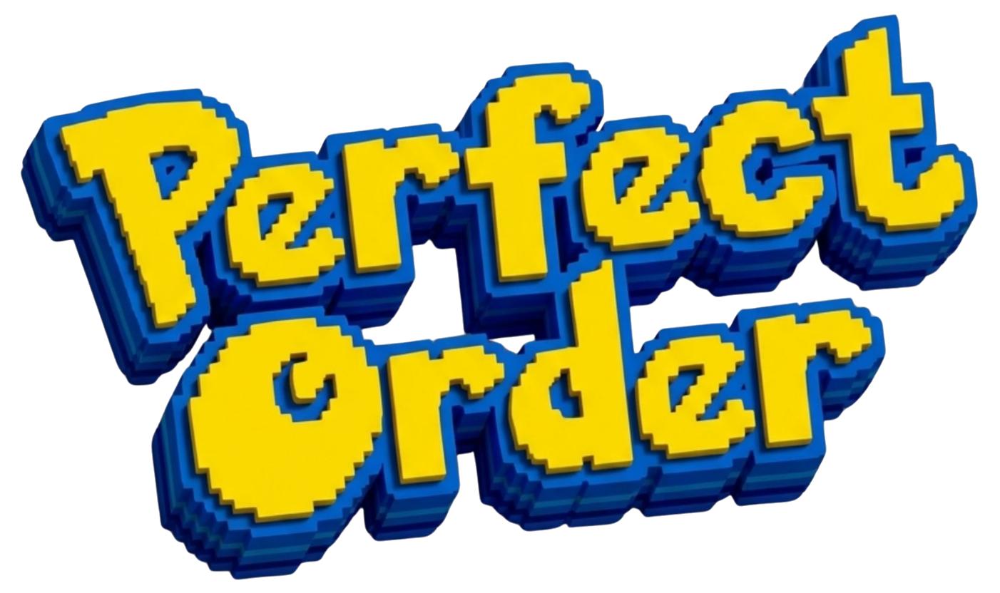 Logo de Perfect Order en estilo Pokémon