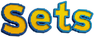 Logo “Sets” en estilo pixel art
